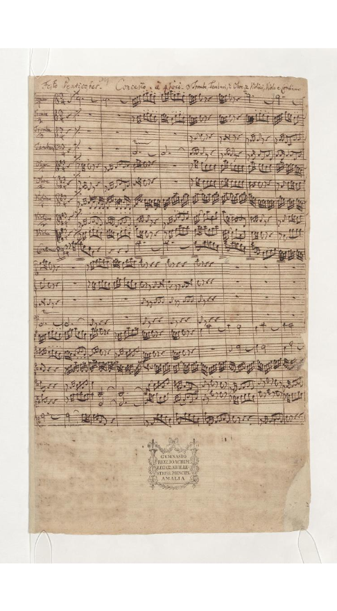 Originalpartitur · Eingangschor BWV 34